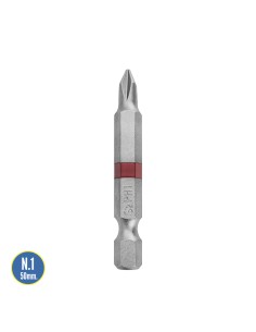 Puntas Largas Destornillador Phillips Nº 1 (2 Piezas). Acero S2 al Cromo Vanadio. Puntas Hexagonales, Destorpuntas, 2