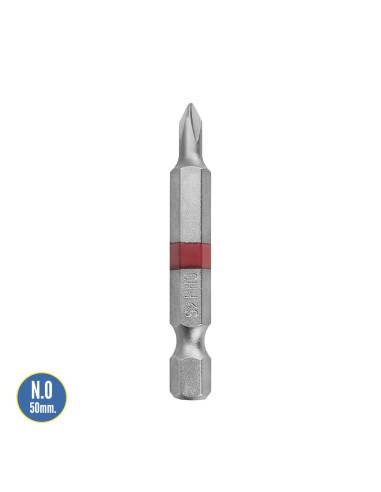 Puntas Largas Destornillador Phillips Nº 0 (2 Piezas). Acero S2 al Cromo Vanadio. Puntas Hexagonales, Destorpuntas,