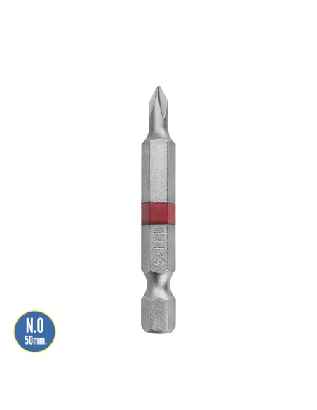Puntas Largas Destornillador Phillips Nº 0 (2 Piezas). Acero S2 al Cromo Vanadio. Puntas Hexagonales, Destorpuntas,