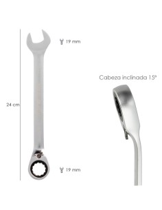 Llave Combinada Con Carraca 19 mm. DIN 3113 2