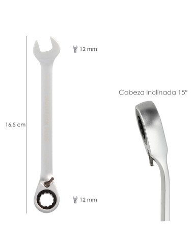 Llave Combinada Con Carraca 12 mm. DIN 3113