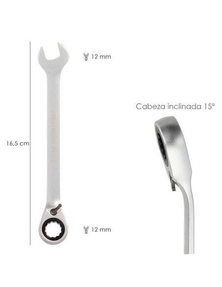 Llave Combinada Con Carraca 12 mm. DIN 3113