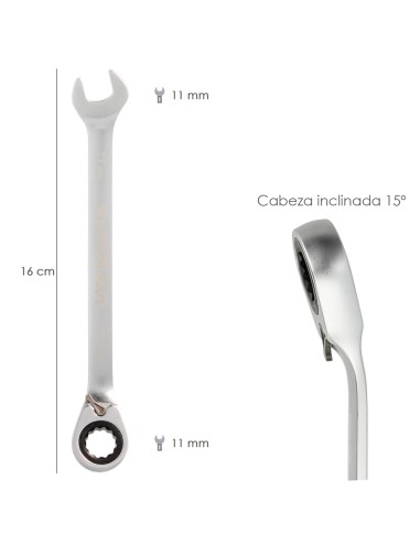 Llave Combinada Con Carraca 11 mm. DIN 3113
