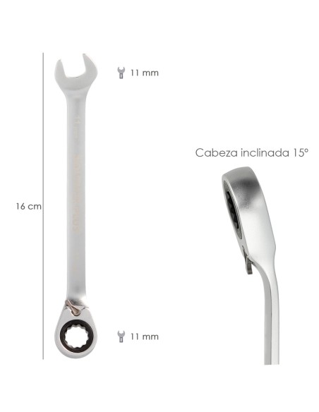 Llave Combinada Con Carraca 11 mm. DIN 3113