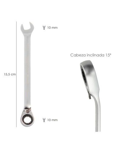 Llave Combinada Con Carraca 10 mm. DIN 3113