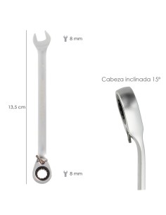 Llave Combinada Con Carraca 8 mm. DIN 3113 2
