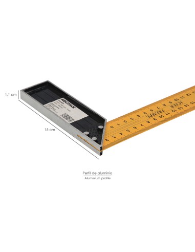 Escuadra Metalica 400 mm. Escuadra Carpintero, Escuadra Construcción,