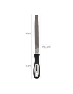 Lima Con Mango Plana Punta Entrefina 6" 2