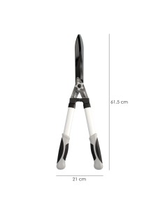 Tijera Podar Setos 2 Manos Aluminio 63 cm. Hojas Acero Antiadherente, Mango TPR, Ajuste Corte 2
