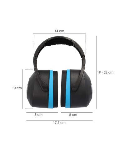 Protector Auditivo Cascos CE SNR 29 dB Trabajar, Dormir, Estudiar, Leer, Viajar, Ronquidos, Proteccion Auditiva Cascos