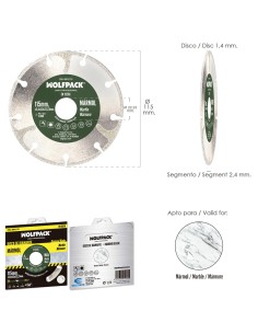 Disco Diamante Ø 115 mm. Marmol. Filo Especialmente Diamantado 2