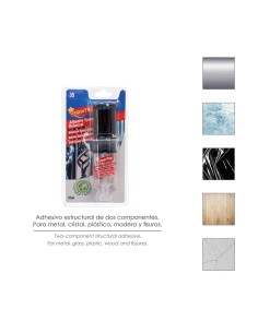 Pegamento Epoxi 2 Componentes (25 Ml.) Pegamento Metal, Cristal, Espejos, Plásticos, Mármol, Embarcaciones, Madera, Piel, Etc 2