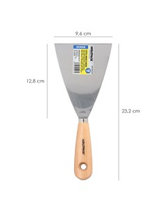Espatula Mango Madera Hoja Acero 100 mm. Espatula Yeso, Espatula Pintor, Espatula Masillas, Espatula Pladur, etc. 2