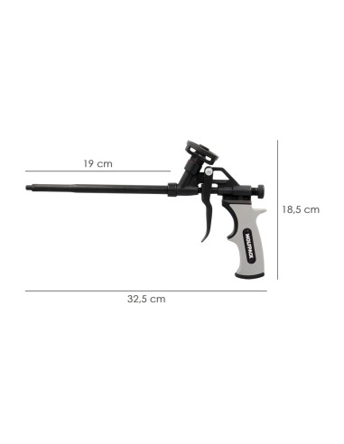 Pistola Para Espuma Poliuretano Recubriemiento Integro PTFE (Interior y Exterior) Pistola Calafatear, Rellenar, Sellar