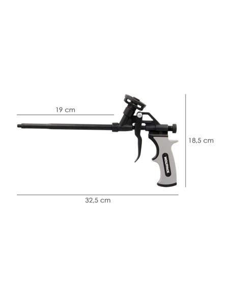 Pistola Para Espuma Poliuretano Recubriemiento Integro PTFE (Interior y Exterior) Pistola Calafatear, Rellenar, Sellar