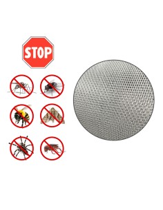 Tela Mosquitera Aluminio 18x14 Ancho 80 cm. Rollo 30 Metros. Malla Mosquitera Aluminio Anti Mosquitos, Antimoscas, 2