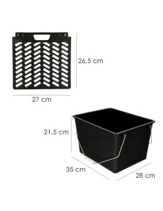 Cubeta Pintura 15 Litros Con Rejilla. Fabricado en Plastico. Cubeta Pintor, Cubo Pintura, Cubo Pintura con Rodillo, 2