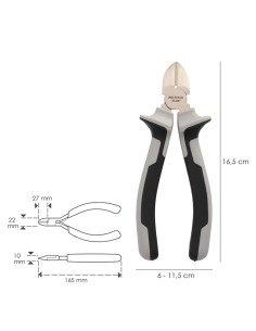 Alicates Corte diagonal 150 mm. Acero Cromo Vanadio DIN-ISO 5749 Pelacables, Corta Cables, Pelador Cables 2