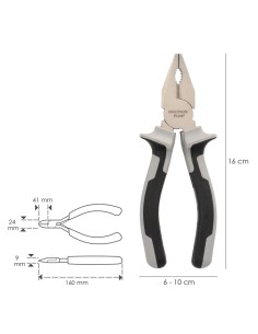 Alicates Universales 150 mm. Acero Cromo Vanadio DIN-ISO 5746 2