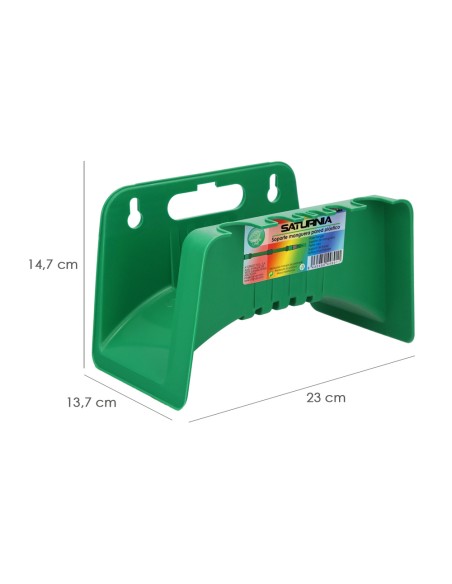 Soporte Para Mangueras De Jardín. Fijación a la Pared. Realizado en Plastico