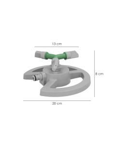 Aspersor Plastico Giratorio 3 Brazos. 2