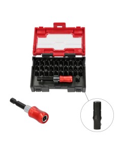 Juego De Puntas Destornillador Acero Cromo Vanadio Con Adaptador Rapido 32 Piezas 2