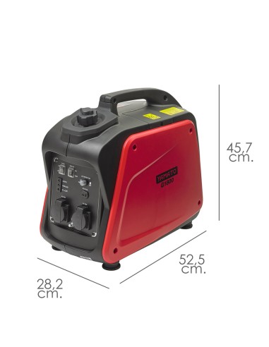 Generador Inverter Gasolina Silencioso 1,8 Kw Motor 4 Tiempos. Motor 4 Tiempos OHV. Estación Energia Generador Electricidad