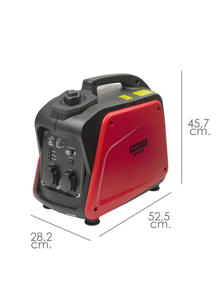 Generador Inverter Gasolina Silencioso 1,8 Kw Motor 4 Tiempos. Motor 4 Tiempos OHV. Estación Energia Generador Electricidad