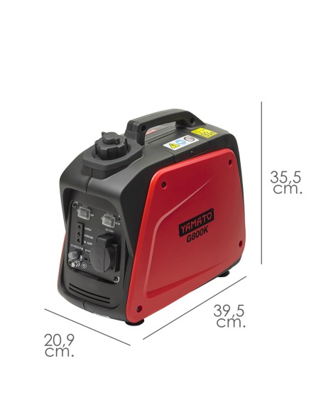 Generador Inverter Gasolina Silencioso 0,8 Kw Motor 4 Tiempos. Motor 4 Tiempos OHV. Estación Energia Generador Electricidad