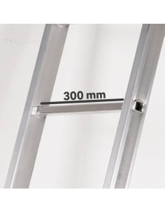 Escalera Telescópica Aluminio 5+5 Peldaños 2