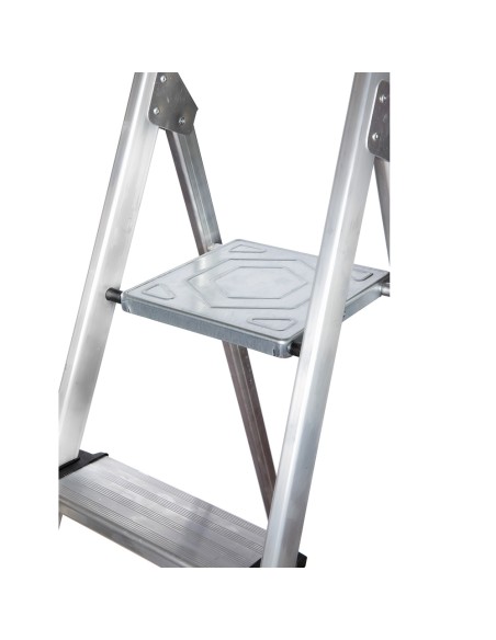 Escalera Doméstica Aluminio Profesional 7 Peldaños 12 cm Grosor.