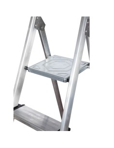 Escalera Doméstica Aluminio Profesional 6 Peldaños 12 cm Grosor. 2