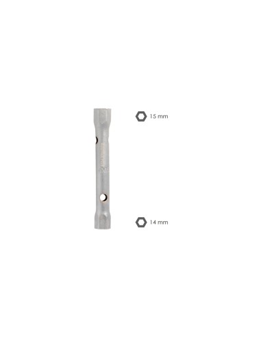 Llave Tubo Tubular 14x15 Fabricada en Acero Cromo Vanadio, Llave Grifería, Llave De Tubo Para Grifos, Llaves De Tubo Doble