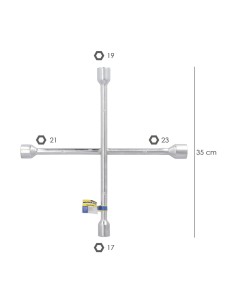 Llave Cruz Wolfpack 17x19x21x23 mm. Para Coche 2