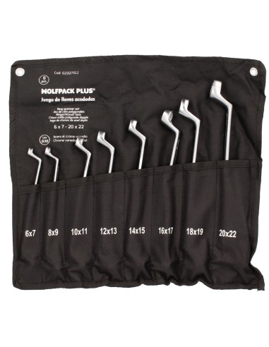 Juego Llaves Acodadas Wolfpack Plus 8 Piezas