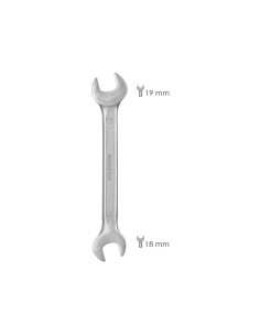 Llave Fija Plus Acero Cromo Vanadio 18x19 DIN 3110. Llave Fija, Llave Fija Doble 2
