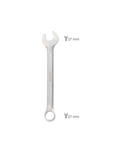 Llave Combinada Plus 27x27 Acero Cromo Vanadio DIN 3113. Llave Doble Boca, Llave Fija, Llave Estrella 2