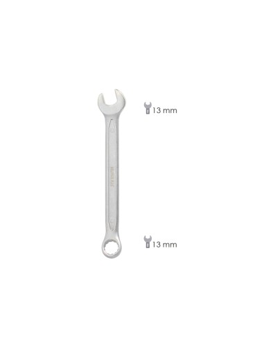 Llave Combinada Plus 13x13 Acero Cromo Vanadio DIN 3113. Llave Doble Boca, Llave Fija, Llave Estrella