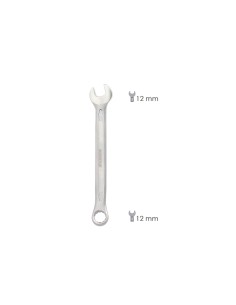 Llave Combinada Plus 12x12 Acero Cromo Vanadio DIN 3113. Llave Doble Boca, Llave Fija, Llave Estrella 2