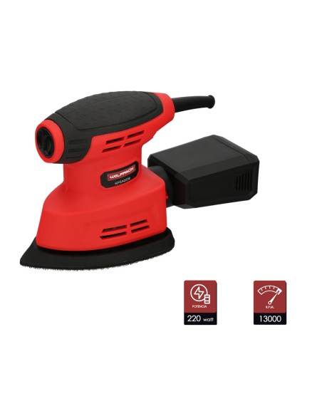 Lijadora Wolfpack Delta 220 Watt. Lijadora Mouse Multifunción. Decapado, Lijado, Eliminar Oxido, etc.