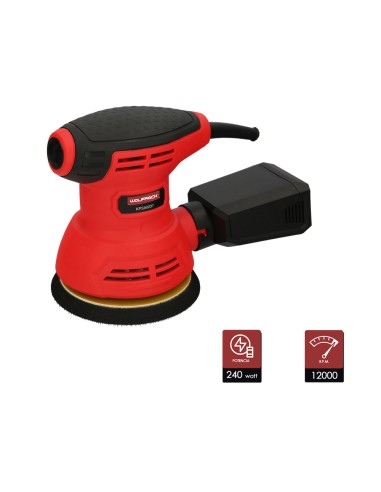 Lijadora Wolfpack Orbital 240 Watt. Lijadora Multifunción. Decapado, Lijado, Eliminar Oxido, Disco Ø 125 mm.