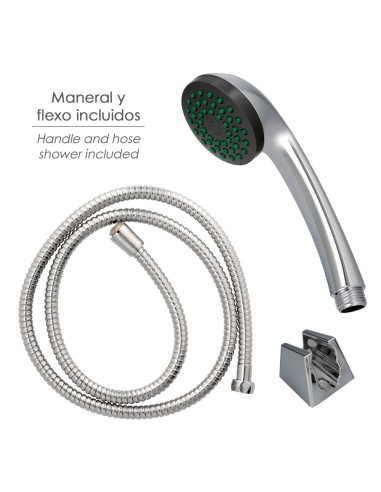 Monomando Ducha "Dresde" Mezclador Central Grifo Baño, Grifo Encimera, Grifo Cocina, Grifo Mezclador. Cartucho Ceramico Ø 35 mm.