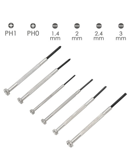 Set De Destornilladores De Precision 6 Piezas. Destornillador Precision. Reparación De Telefonia, Portatiles, Informatica.
