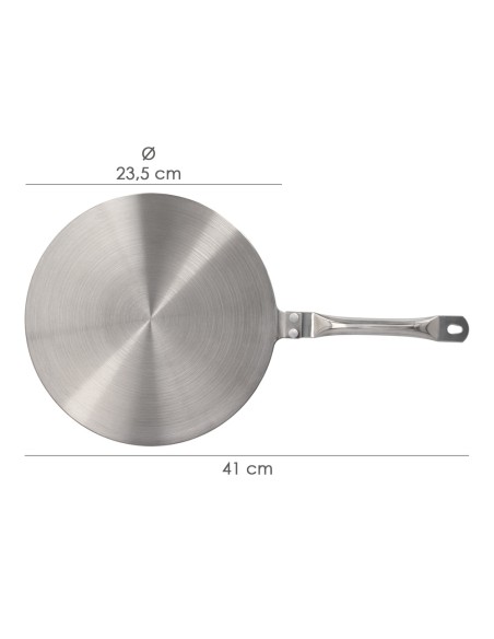 Adaptador Para Induccion / Vitroceramica Ø 23.5 cm. 3 Capas Acero Inoxidable / Aluminio
