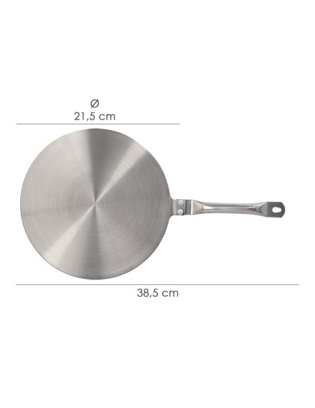 Adaptador Para Induccion / Vitroceramica Ø 21.5 cm. 3 Capas Acero Inoxidable / Aluminio