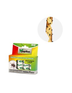 Trampa Para Moscas (4 Unidades) Atrapamoscas, tiras atrapamoscas, tiras atrapadoras de moscas, tiras pegamento moscas / insectos 2