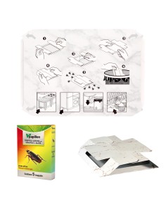 Trampa Adhesiva Para Cucarachas (5 Cartones) 2