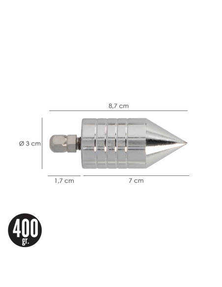 Plomada Profesional Nuez Iman 400 gramos