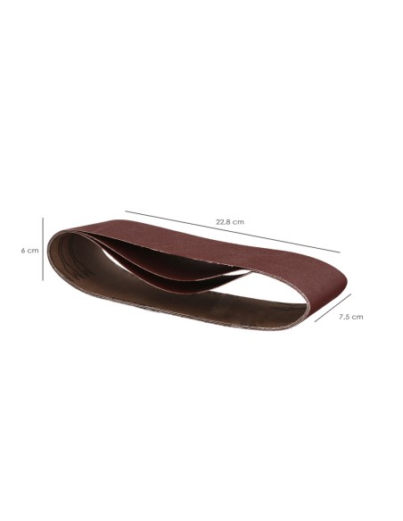 Lija Recambio Banda 75x457 mm. Grano 80 (3 Piezas)