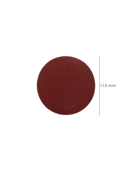 Lija Recambio Velcro Amoladora Ø 115 mm. Grano 120 (10 Piezas)